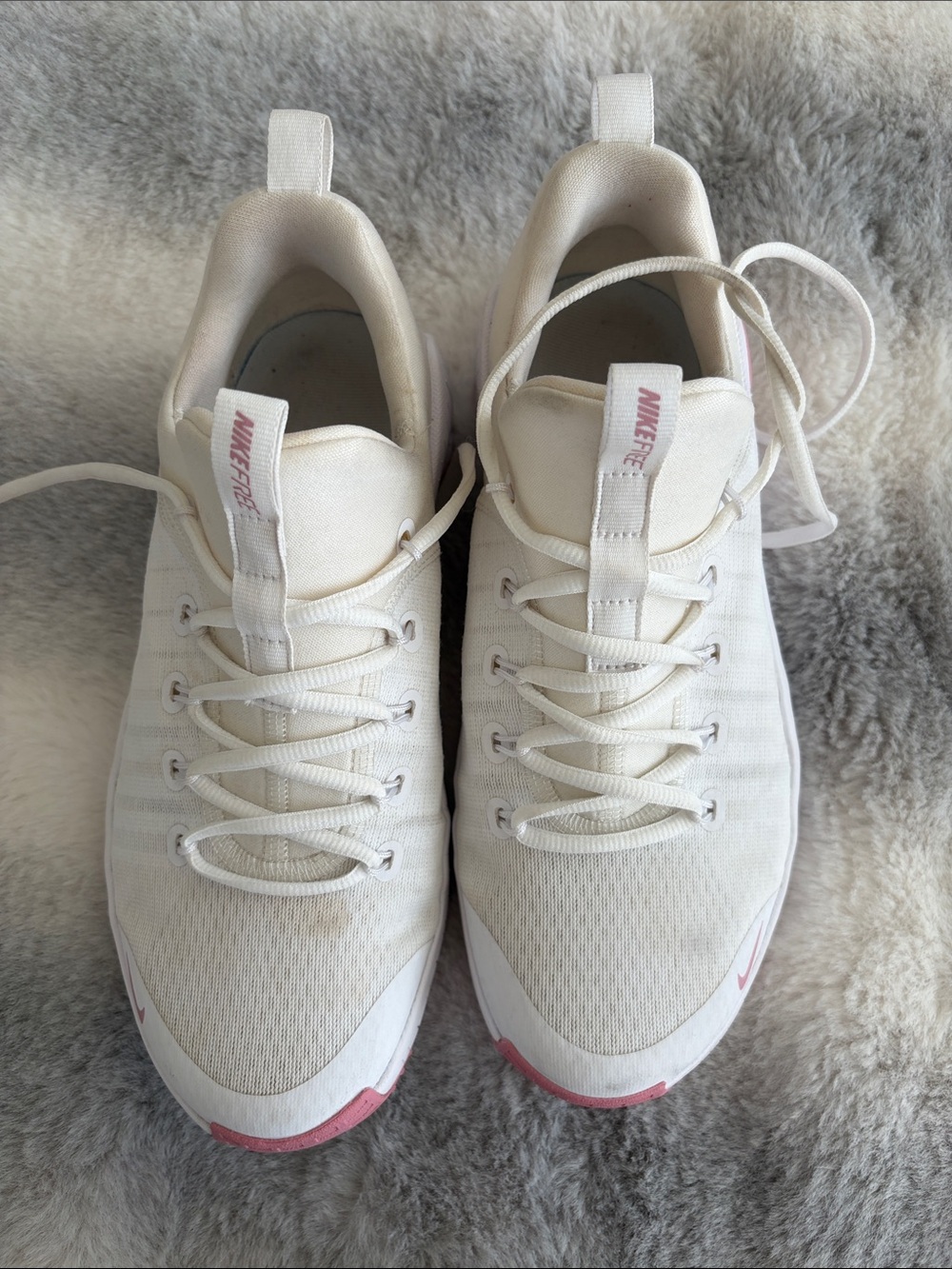 Nike Women’s Cream & Pink Lightweight Training Sneakers